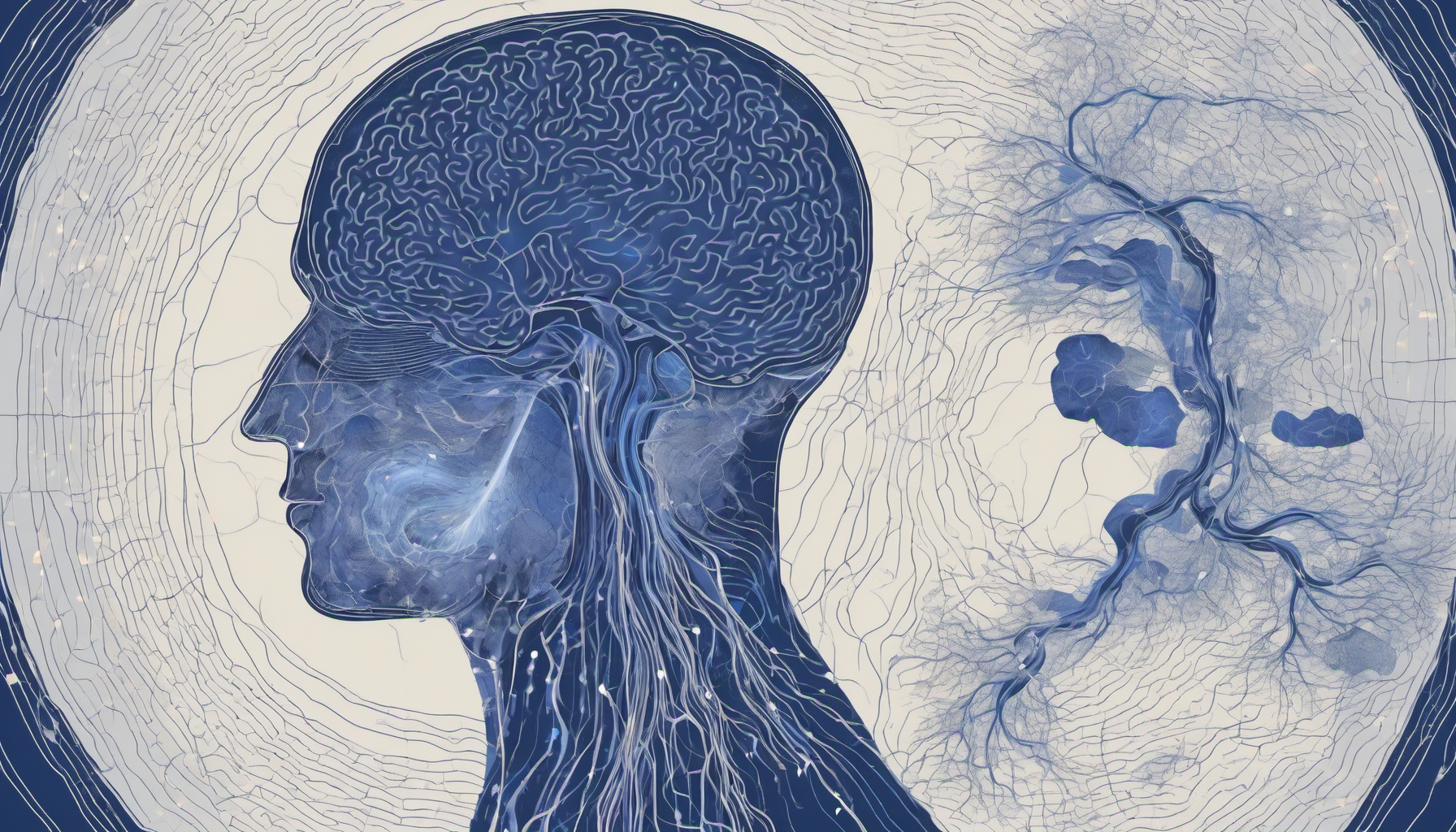 Brain topographic heatmap showing alpha and theta wave activity across scalp regions during meditation