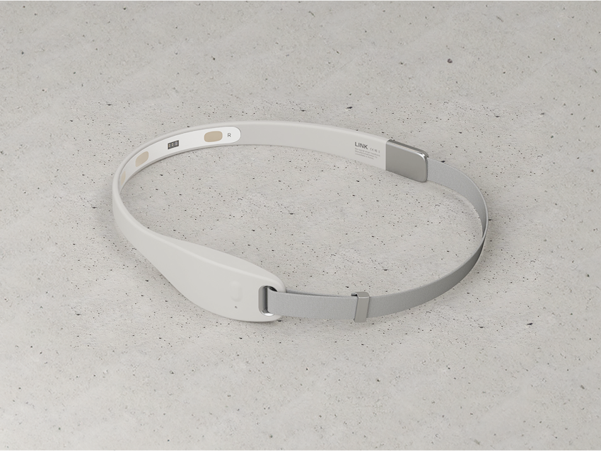 LINK BAND 2.0 제품 상세 - 4개 골드 메탈릭 EEG 전극 패드