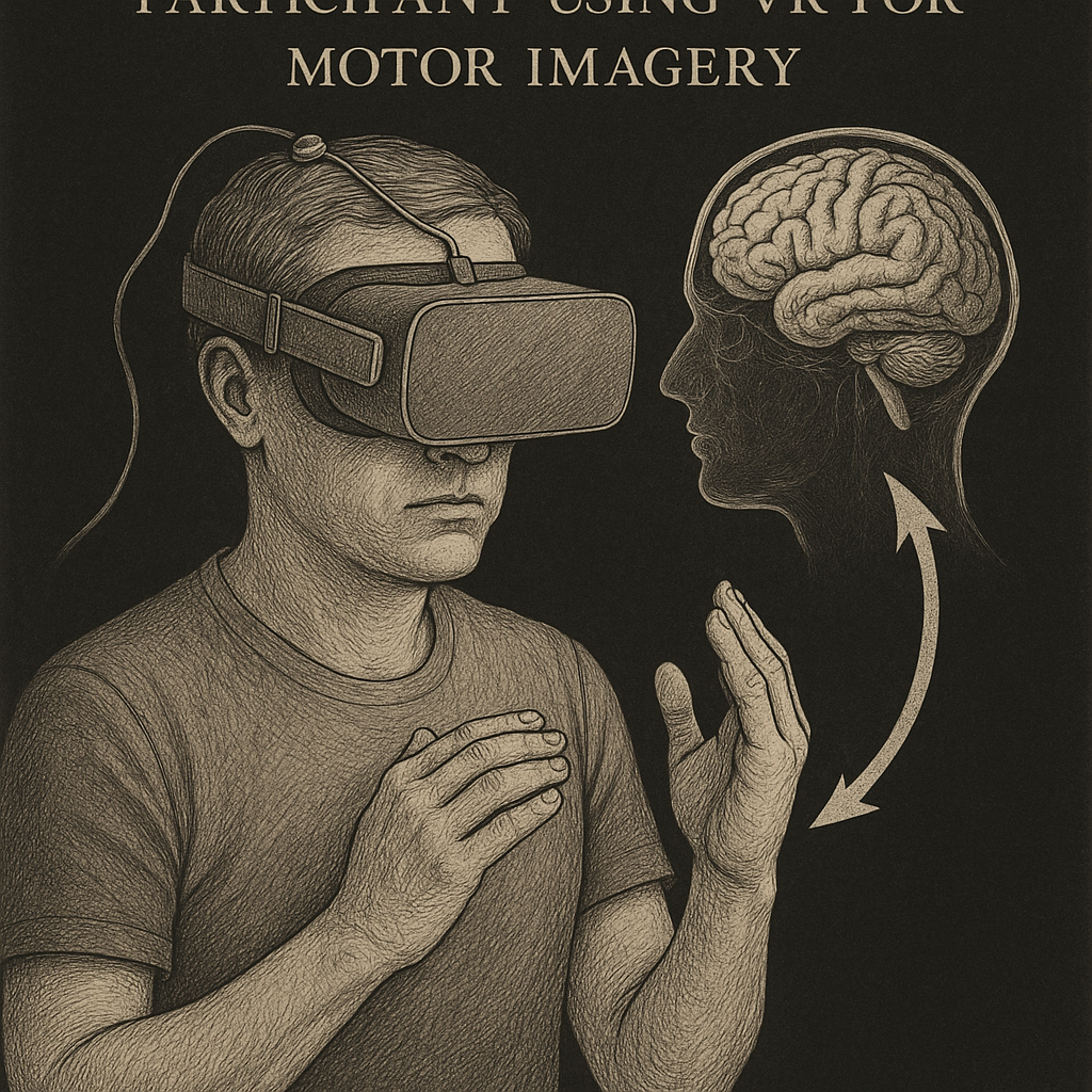 VR motor imagery participant