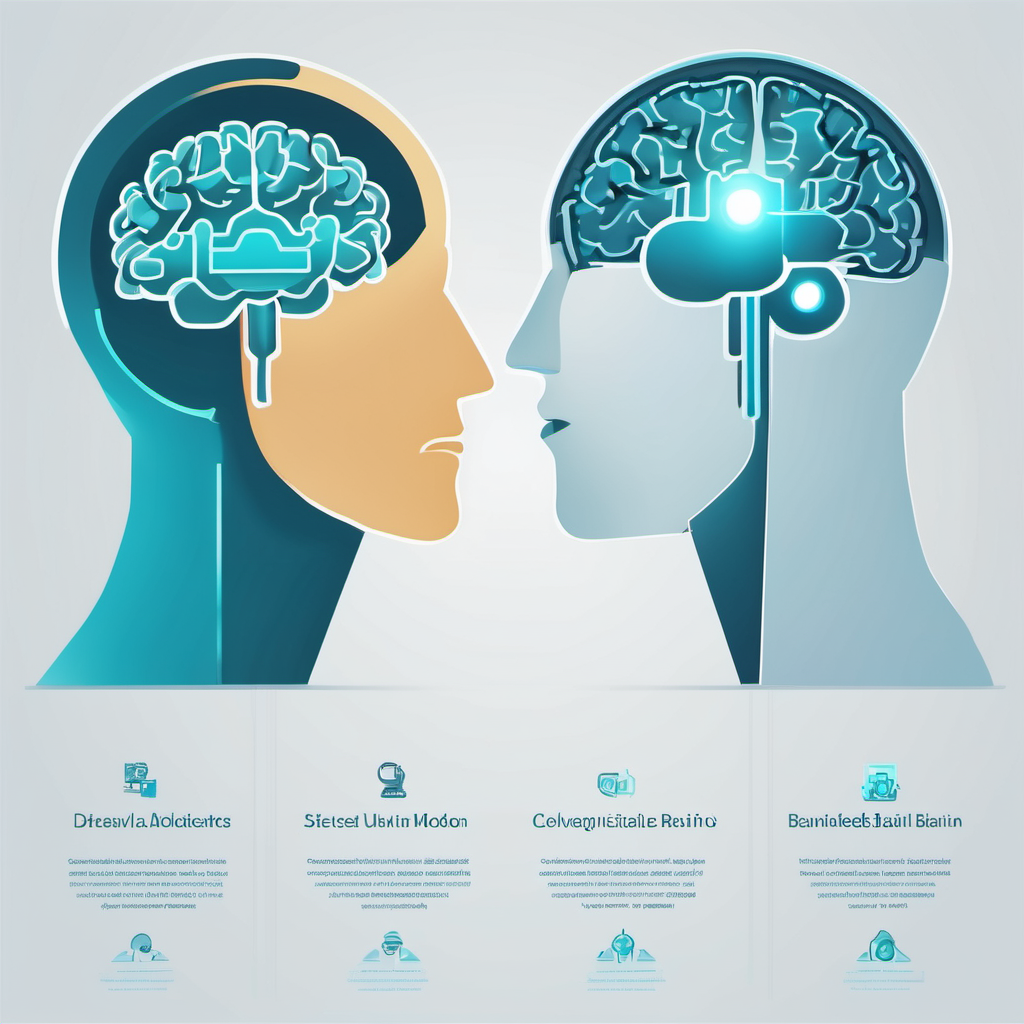 conceptual diagram contrasting scattered AI models built separately for each task with a single, integrated model